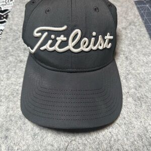 Titleist Black Hat with Silver Embroidery